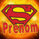 Superman sur soleil orange